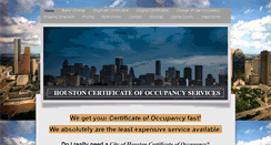 Desktop Screenshot of certificateofoccupancy.com